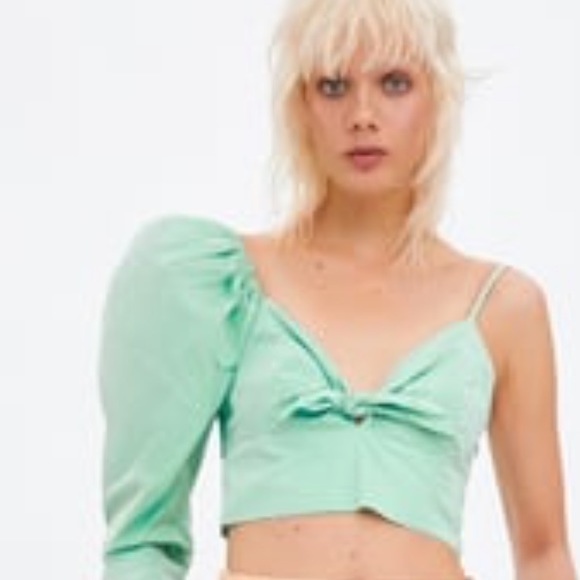 LAST ONE! ZARA Limited-Edition BALLOON Uni Sleeve TOP Medium - Picture 3 of 7